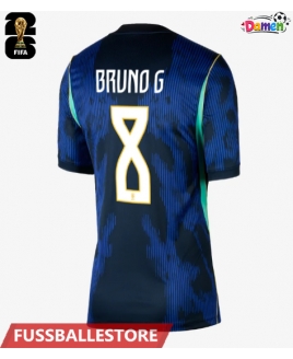 Günstige Brasilien Bruno Guimaraes #8 Auswärtstrikot Damen WM 2026 Kurzarm